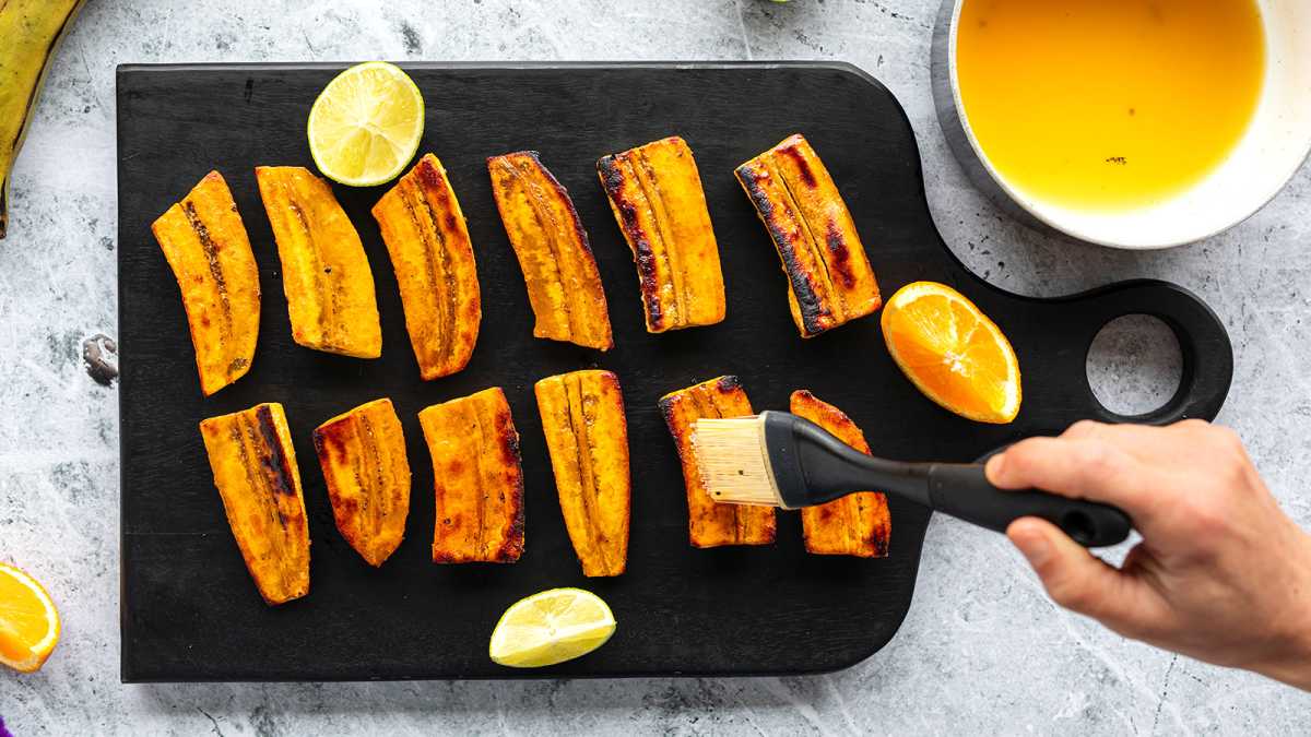 Grilled Plantains with Citrus Glaze